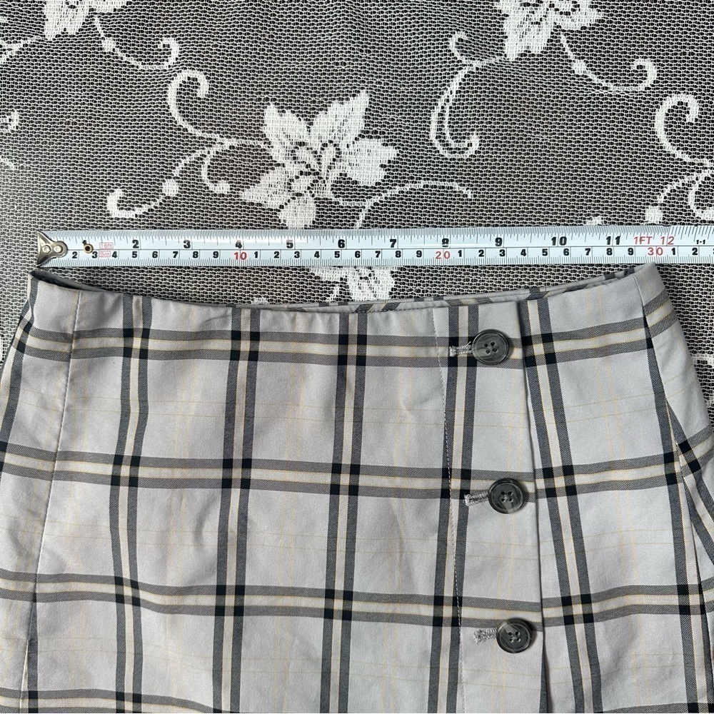 Aritzia Sunday Best Yuri Plaid Mini Skirt Sz 0 - Picture 10 of 11